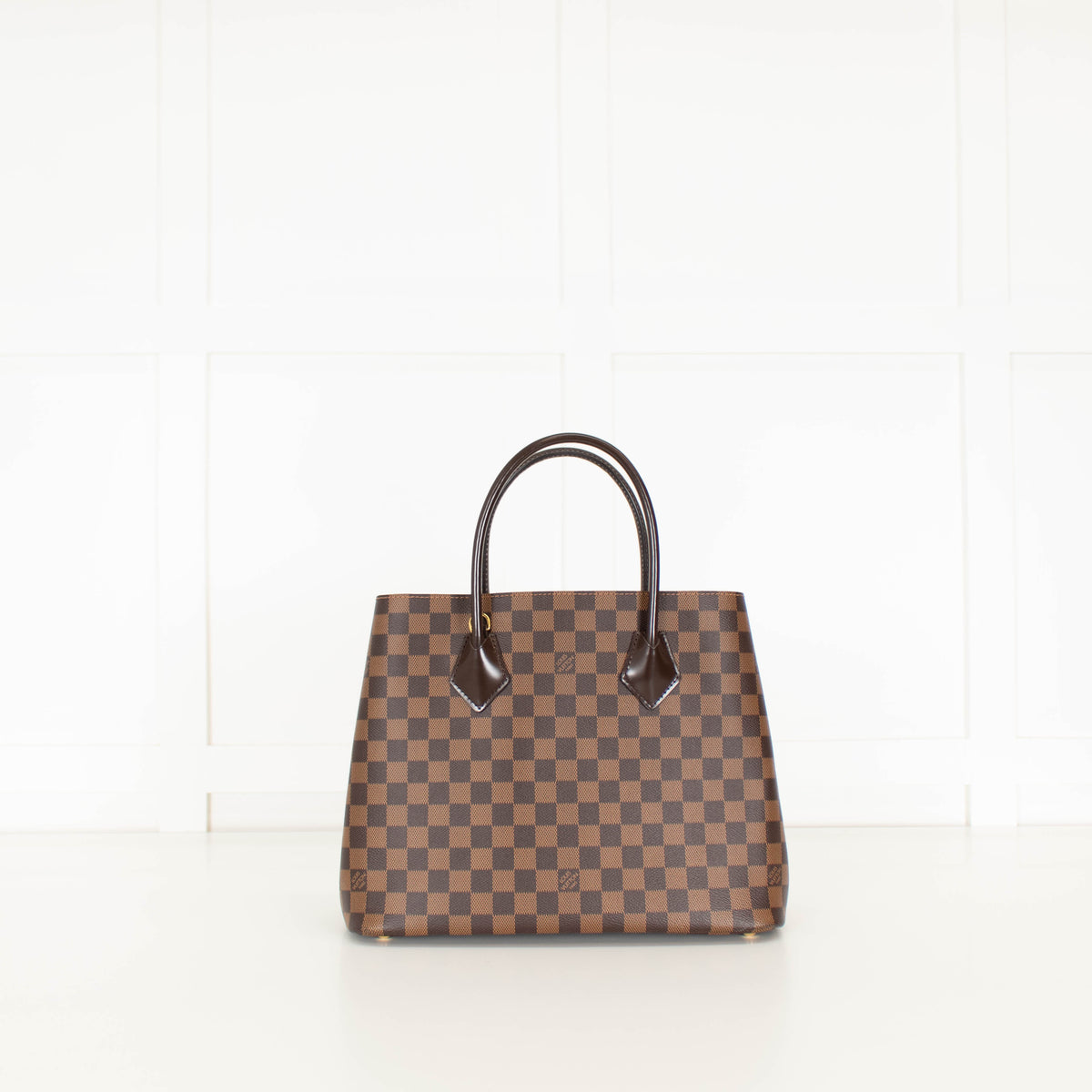 Louis Vuitton 2016 Damier Ebene Kensington Tote With Long Strap