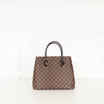 Louis Vuitton 2016 Damier Ebene Kensington Tote With Long Strap