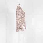 Bella Dahl Brown and Cream Patterned Collared Shirt