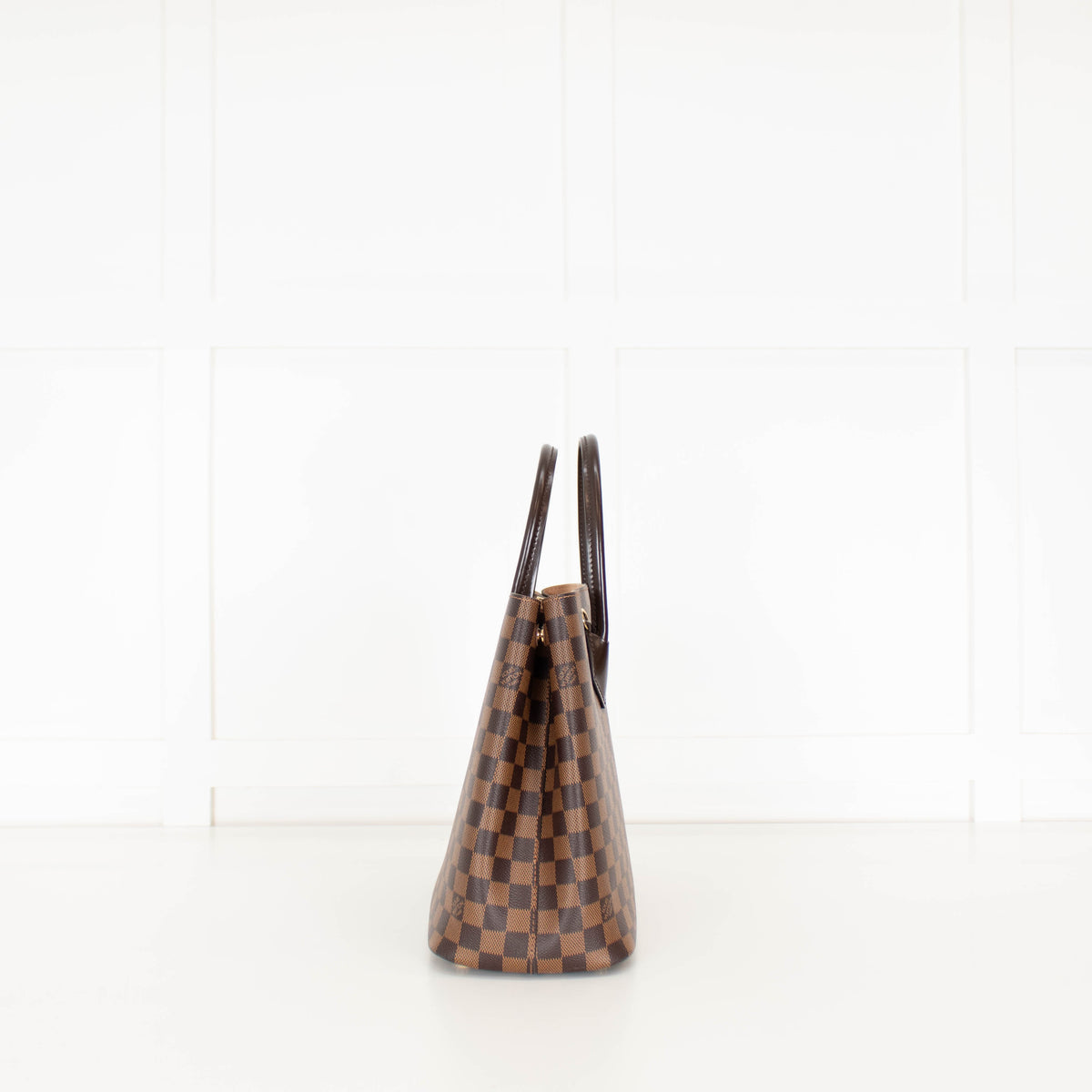 Louis Vuitton 2016 Damier Ebene Kensington Tote With Long Strap