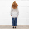 Airfield Light Grey Wool Quilted Fur Trim Coat