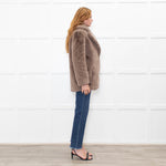 Jakke Beige Faux Fur Short Coat