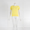 Escada Yellow Short Sleeve Crew Neck Sweater