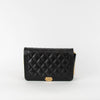 Chanel Black Caviar Boy Wallet On The Chain Bag