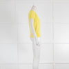 Escada Yellow Short Sleeve Crew Neck Sweater
