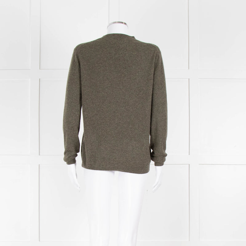 Studio Nicholson Green Cashmere Roundneck Jumper