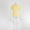 Escada Yellow Short Sleeve Crew Neck Sweater