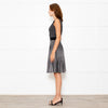 Carolina Herrera Black Ivory Hounds Tooth Check Knitted Dress