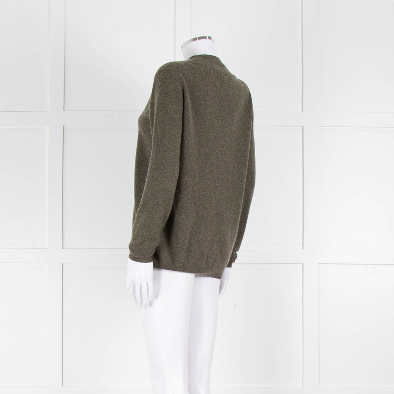 Studio Nicholson Green Cashmere Roundneck Jumper
