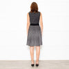 Carolina Herrera Black Ivory Hounds Tooth Check Knitted Dress
