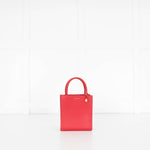Veronica Beard Red Long Handle Small Shopper