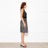 Carolina Herrera Black Ivory Hounds Tooth Check Knitted Dress