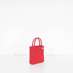 Veronica Beard Red Long Handle Small Shopper