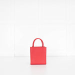 Veronica Beard Red Long Handle Small Shopper