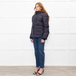 Zadig & Voltaire Navy Blue Hooded Puffer Jacket