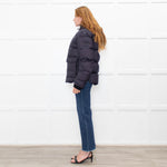 Zadig & Voltaire Navy Blue Hooded Puffer Jacket