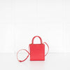 Veronica Beard Red Long Handle Small Shopper