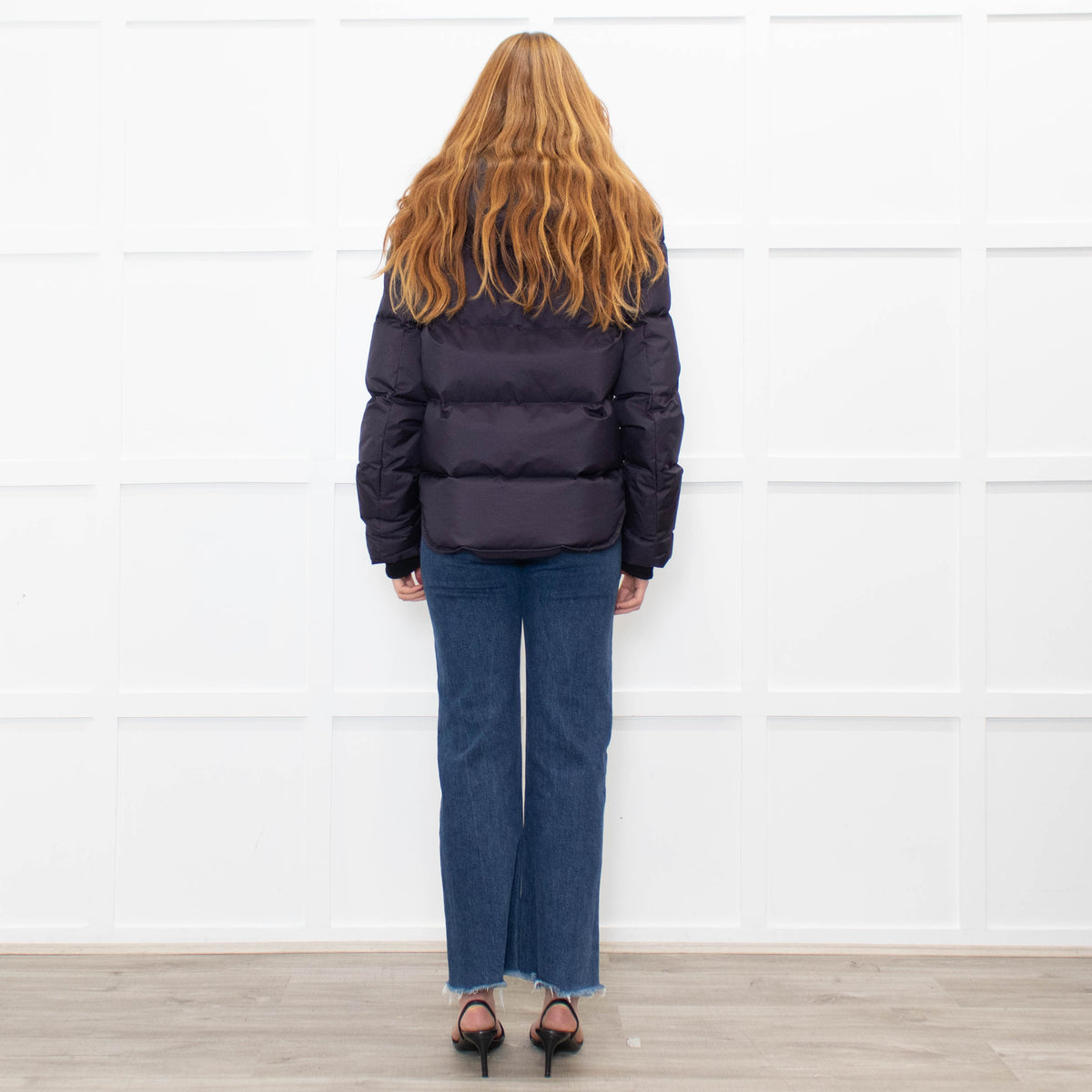 Zadig & Voltaire Navy Blue Hooded Puffer Jacket