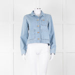Claudie Pierlot Blue Denim Short Denim Jacket