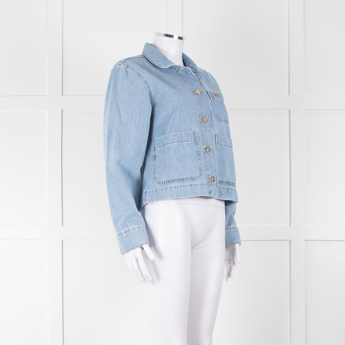 Claudie Pierlot Blue Denim Short Denim Jacket
