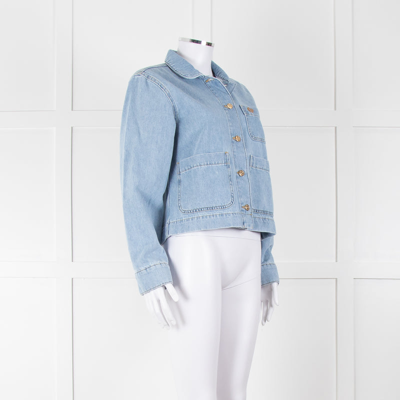 Claudie Pierlot Blue Denim Short Denim Jacket