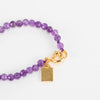 Crystal Haze Amethyst & 18kt Gold Plated Necklace