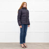 Zadig & Voltaire Navy Blue Hooded Puffer Jacket