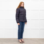 Zadig & Voltaire Navy Blue Hooded Puffer Jacket