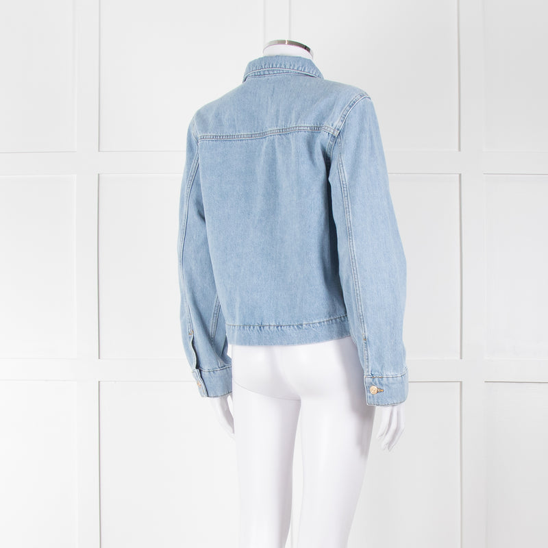 Claudie Pierlot Blue Denim Short Denim Jacket