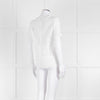 Michael Kors White Lazer Cut Short Sleeve Top