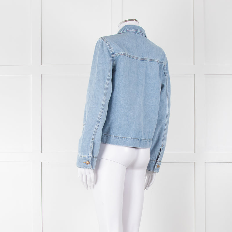 Claudie Pierlot Blue Denim Short Denim Jacket