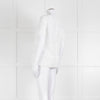 Michael Kors White Lazer Cut Short Sleeve Top