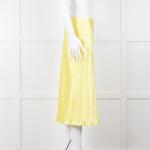 Vince Bright Yellow Slip Skirt Elastic Waist