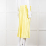 Vince Bright Yellow Slip Skirt Elastic Waist