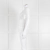 Michael Kors White Lazer Cut Short Sleeve Top