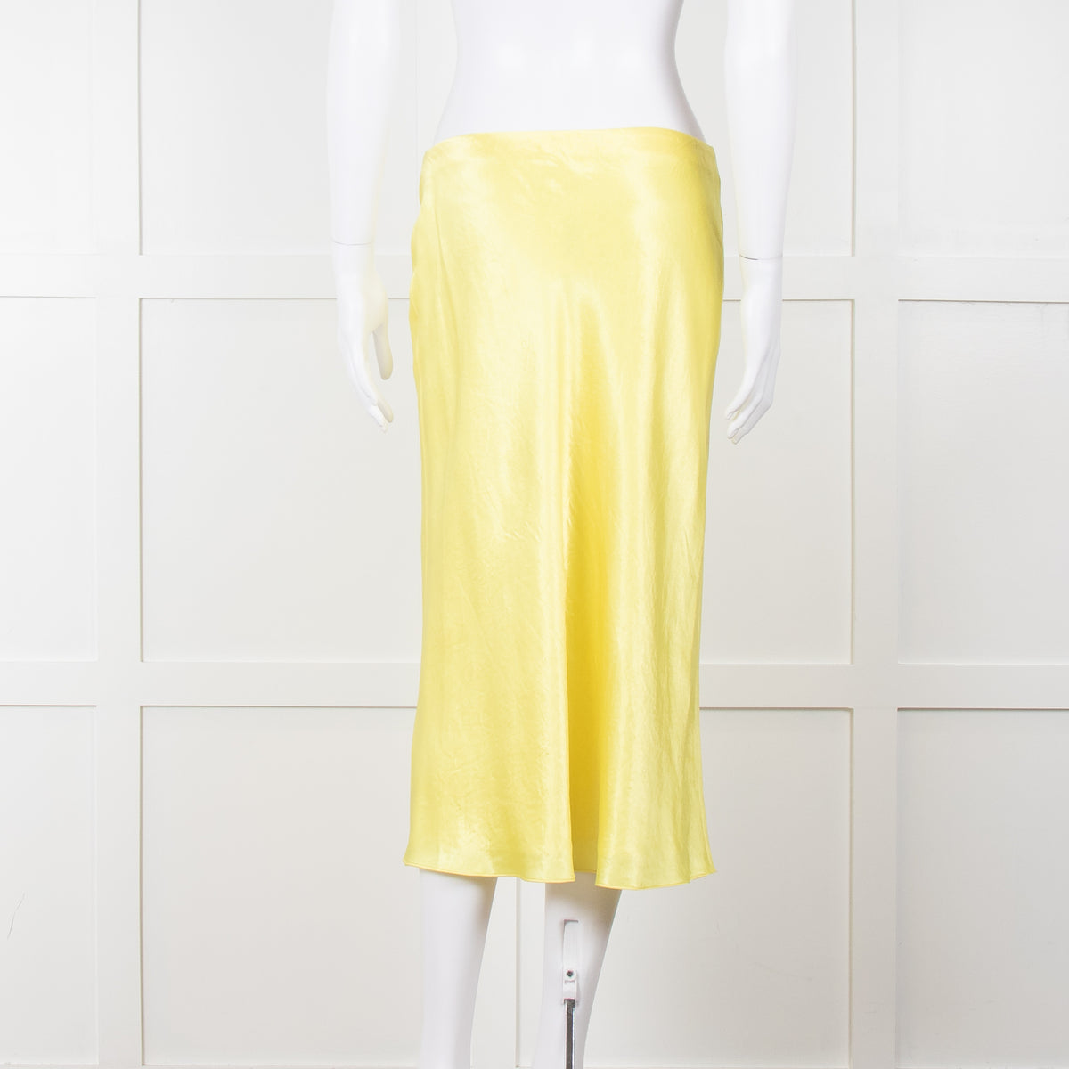 Vince Bright Yellow Slip Skirt Elastic Waist