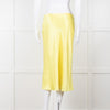 Vince Bright Yellow Slip Skirt Elastic Waist