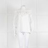 Vilshenko Suzy Embroidered White Cotton Blouse