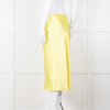 Vince Bright Yellow Slip Skirt Elastic Waist