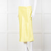 Vince Bright Yellow Slip Skirt Elastic Waist