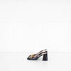 Gucci Black Leather Horsebit Heeled Slingbacks