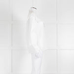 Vilshenko Suzy Embroidered White Cotton Blouse
