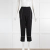 Ermanno Scervino Black White Thread Detail Trousers