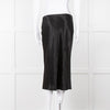 Vince Black Satin Slip Skirt