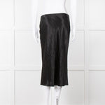 Vince Black Satin Slip Skirt