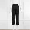 Ermanno Scervino Black White Thread Detail Trousers