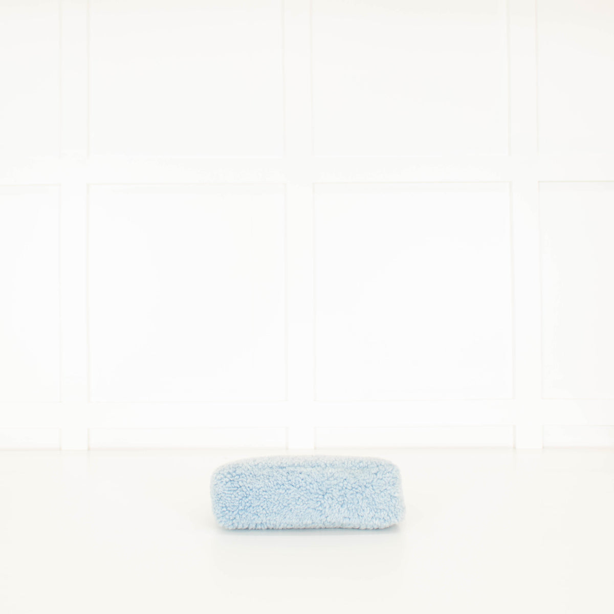 Prada Re-Edition Blue Shearling Shoulder Bag