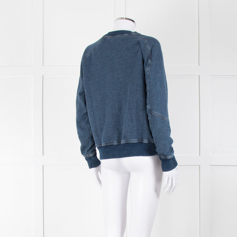 Stella McCartney Denim Blue Sweatshirt