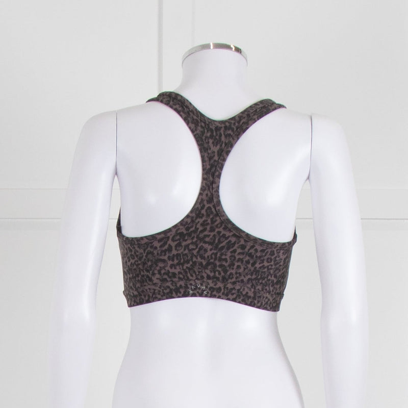 Varley Lets Move Park Sports Bra in Brown Leopard