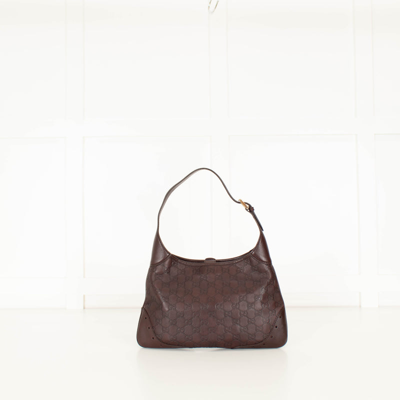 Gucci Brown Vintage Logo Jackie Hobo Bag